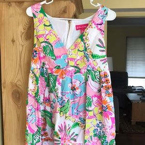 Lily Pulitzer tank, with gold accent zipper